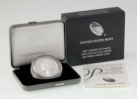 2019-W 1 ML Palladium Marche Arrière Preuve American Eagle En Original - $67,624.11 MXN