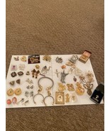 Beautiful Lot of Vintage Costume Jewelry - Lenox Angel, Brooches, Earrings, Pins - £59.54 GBP