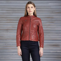 MOTORCYCLE JACKET FOR ROYAL ENFIELD ROYAL ENFIELD WOMENS LEATHER JACKET ... - $226.09