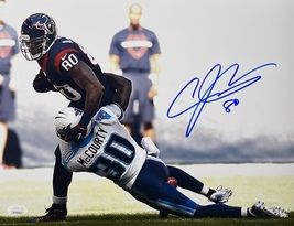 ANDRE JOHNSON Autographed SIGNED TEXANS 11x14 Spot Light PHOTO JSA WIT93... - £95.56 GBP