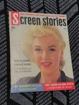 marilyn monroe cover,screen stories 1957 magazine - £62.65 GBP
