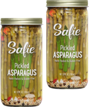 Safie Foods Hand-Packed Pickled Asparagus, 2-Pack, 26 oz. Jars - £39.24 GBP