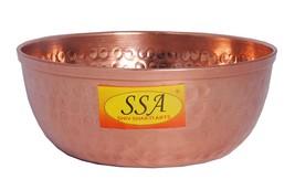 Copper Bowl Pure Copper Hammered 400 ML Approx For Ayurveda Health Benefits 6 Pc - £73.69 GBP