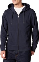 Amazon Essentials Men&#39;s Navy Blue Lightweight Full-Zip Hooded Sweatshirt... - £14.39 GBP