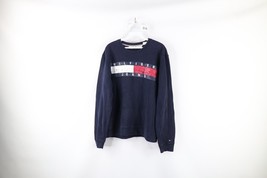 Vintage 90s Tommy Hilfiger Womens Large Faded Spell Out Crewneck Sweatsh... - $44.50