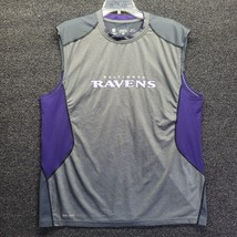 Nike Shirt Men&#39;s Sz XL Compression Football Baltimore Ravens Sleeveless ... - £23.13 GBP