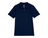 Wonder Nation Boys Short Sleeve  Tough Jersey Polo,Blue Size L/G 10-12 H... - $15.79