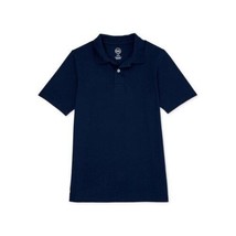 Wonder Nation Boys Short Sleeve  Tough Jersey Polo,Blue Size L/G 10-12 Husky - £12.61 GBP
