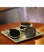 Cream Cookie Keychains 3D Printed Custom Made To Order - $7.00