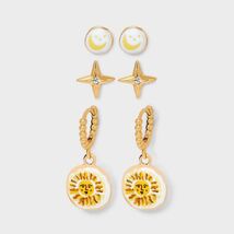 Celestial Earring Set 3pc Universal Thread™ Gold Nickel-Free Metal - $49.51 MXN Celestial Earring Set 3pc Universal Thread™ Gold Nickel-Free Metal - $49.51 MXN