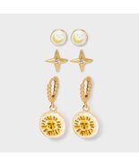 Celestial Earring Set 3pc Universal Thread™ Gold Nickel-Free Metal - $49.51 MXN Celestial Earring Set 3pc Universal Thread™ Gold Nickel-Free Metal - $49.51 MXN