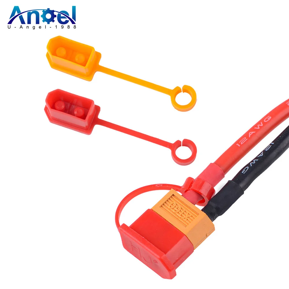 5 /10 pcs Red Orange XT60 Plug Rubber Terminal Insulated Protective Cove... - £6.75 GBP+