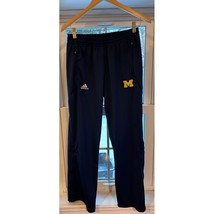 Team Issued University of Michigan Adidas Track Pants embroidered sz M - $798.80 MXN