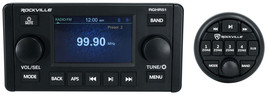 Rockville RGHR51 5 Zone Single Din Marine Receiver Bluetooth/Radio/Wired Remote - £222.07 GBP