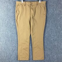 Old Navy Pants Men&#39;s 38x30 Beige Chino Slim Fit Slash Pockets 100% Cotton - $346.37 MXN