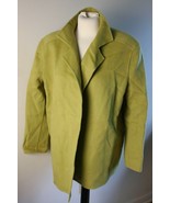 Linda Allard Ellen Tracy 8 100% Wool Felted Unstructured Green Open Fron... - £27.02 GBP
