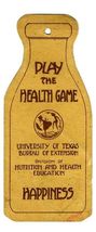Play the Health Game 1920's Milk Bottle Shaped Paper Record University o... - $49.45