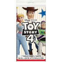 Toy Story 4 Tablecover Plastic 54 x 84 Buzz Woody Bo - $8.31
