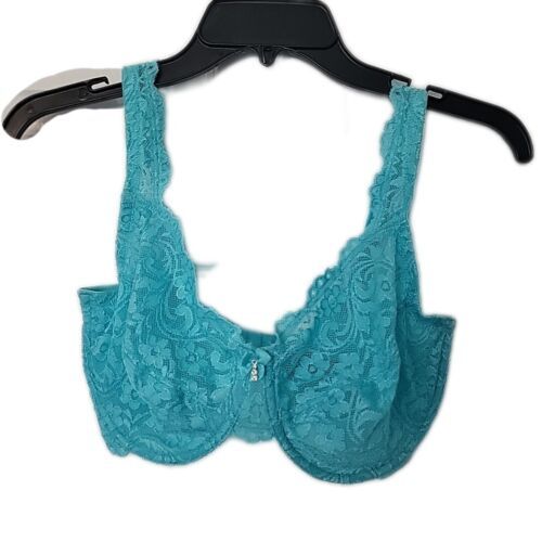 Primary image for 34DDD Smart & Sexy Super Cute Lace Underwire Bra ~ Teal Blue ~Adjustable Straps