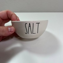 Rae Dunn Salt Bowl Ceramic Kitchen Serveware White Small Storage Seasonal - $8.10