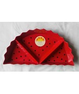New C&amp;C California Home Melamine Watermelon Divided Serving Tray Heart S... - $33.60 CAD
