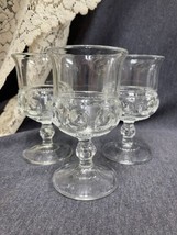 Lot Of 3 Tiffan Kings Crown Water Goblets Excellent Condition 5 3/4” - £13.44 GBP