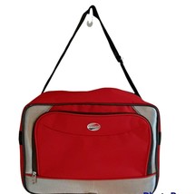 Red Carry On American Tourister Shoulder Travel Overnight Computer Bag - £20.68 GBP