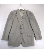 Jeffrey Banks Mark Perfect Poplin Taupe Blazer Men&#39;s 50L Sports Coat Sui... - $63.20 CAD