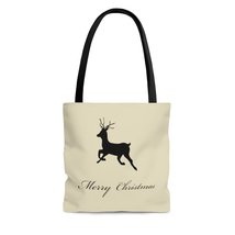 Merry Christmas Deer Rutabaga AOP Tote Bag - $17.65+