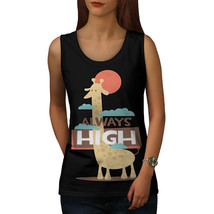 Giraffe Always High Tee Wild Smoke Women Tank Top - £10.38 GBP