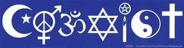 COEXIST Blue &amp; White Bumper Sticker! - $1.24