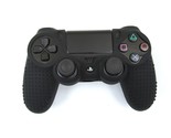 Silicone Grip Black Silicone Case Shell Cover Non Slip For PS4 Controller  - £6.31 GBP