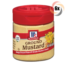 6x Shakers McCormick Ground Mustard Seasoning | .85oz | #1 Grade Mustard Seeds - £27.80 GBP
