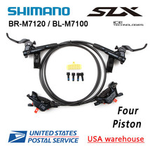 SHIMANO SLX BR-M7120 BL-M7100 Bike 4-Piston Hydraulic Disc Brake Front/Rear/ Set - $124.88+