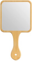 Jasefa Handheld Mirror ,Natural Bamboo Hand Mirror With, 6.3&quot; W X 11.8&quot; L - £33.56 GBP