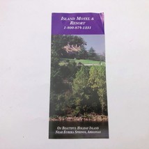 Island Motel &amp; Resort Eureka Springs Arkansas Brochure Vintage 1990&#39;s - €5,87 EUR