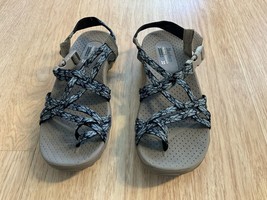 skechers outdoor lifestyle sandals shoes women’s sz 36 blue - $19.60