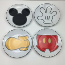 Disney Scattered Mickey Mouse Body Parts Dinner Plate Set 4 Wall Decor D... - $225.00