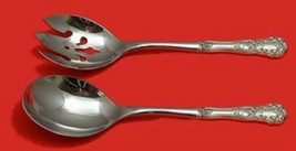 Buttercup by Gorham Sterling Silver Salad Serving Set 2pc Pierced Custom 10 1/2" - £116.54 GBP