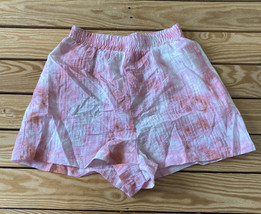 zara NWT women’s tie dye pull on shorts size S pink P8 - £9.80 GBP
