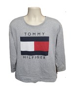 Tommy Hilfiger Womens Large Gray Sweatshirt - $464.65 MXN