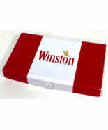 Vintage Winston Cigarette Advertising Collectible Domino Set in Case - $202.32 MXN