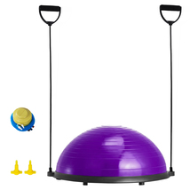 VEVOR Purple Half Exercise Ball Trainer, 23" Balance Ball Trainer, 660lb... - $46.90