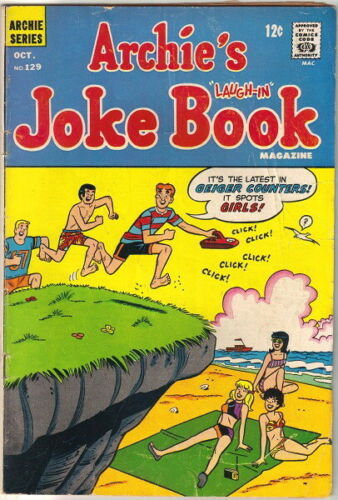 Archie's Joke Book Comic Book #129 Archie Comics 1968 VERY GOOD- - $3.50