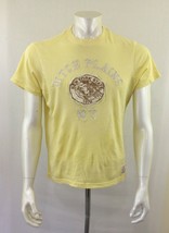 Ditch Plains New York Tee Men's Size Medium Yellow Spell Out Crew Neck T Shirt  - £6.96 GBP