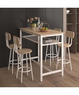 Counter Height Table Set: 5-Piece Kitchen Bar - $277.49 CAD
