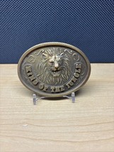 Vtg Borden Food Division King Of The Jungle Lion Belt Buckle - £19.09 GBP