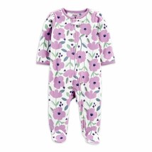 Child of Mine by Carter&#39;s Toddler Lavender Floral Blanket Sleeper Footed... - £15.81 GBP