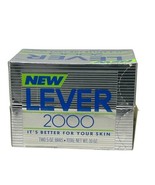LEVER 2000 Deodorant Bath Soap White Bars 2 Sealed 5 Oz New Old Stock Vi... - €17,53 EUR
