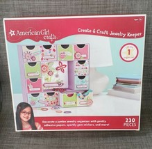 NEW American Girl Crafts Create Jumbo Jewelry Organizer Project Kit Toy UNOPENED - £23.36 GBP